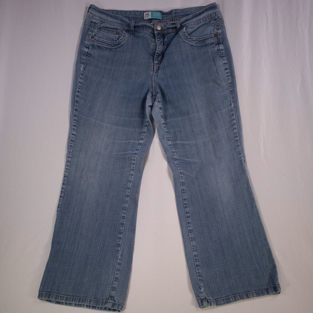 Just My Size Pants Modern Bootcut Lt Blue Denim Jeans Women's Size 18W  40" Wst